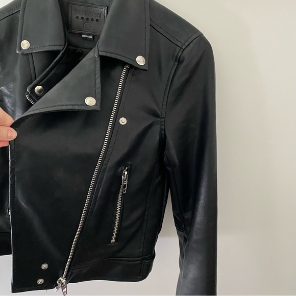 Blank NYC Faux Leather Moto Jacket - Black - XS - Picture 6 of 12
